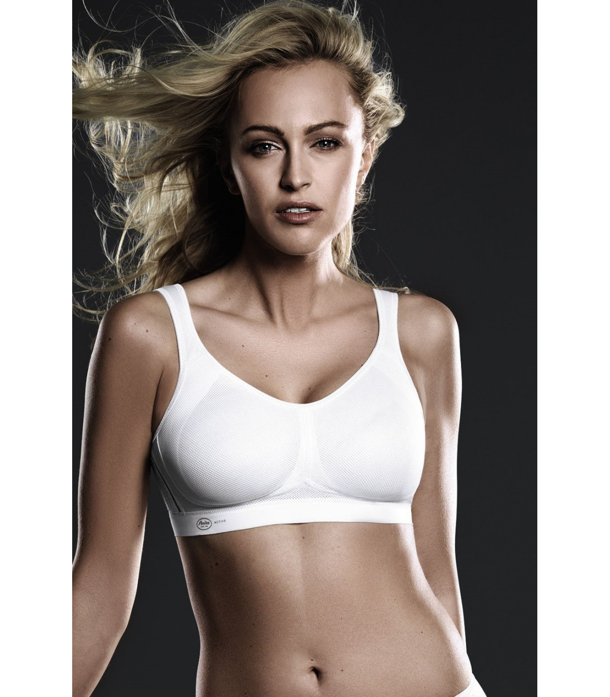 Courage Sports bra, White  Extreme Support with Cool Max