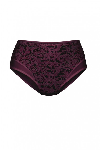 Classy high waisted slip with pattern of shiny fabric