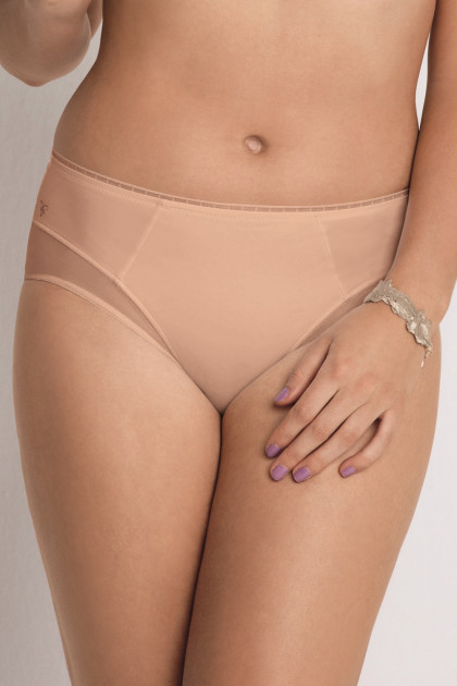 Slip made of microfiber with tulle on the sides