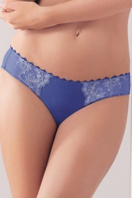 Elegant slip made of fine microfiber and lace on the sides