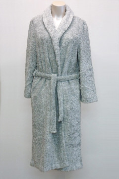 Long, warm fleece robe with belt