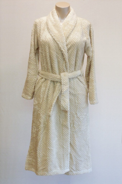 Χουχουλιάρικη, μακριά ρόμπα fleece με πλαϊνές τσέπες και ζώνη