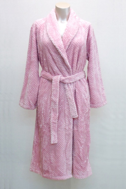 Χουχουλιάρικη, μακριά ρόμπα fleece με πλαϊνές τσέπες και ζώνη