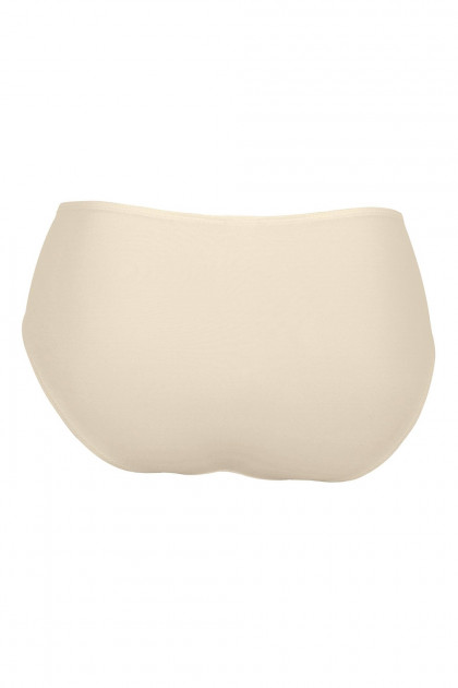 High waist slip made of elastic satin fabric. Not visible through the clothes