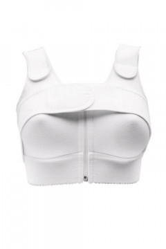 Anatomical postoperative belt that closes at the front with Velcro closure