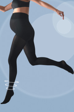Comfortable 70 DEN pregnancy tights made of durable fabric