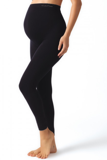 Μαλακό και άνετο κολάν (leggings) εγκυμοσύνης από ανθεκτική μικροϊνα. Χωρίς ραφές