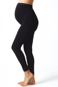 Soft and comfortable seamless maternity leggings made of durable microfiber