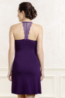 Elegant pregnancy - nursing nightdress with delicate lace on the décolleté and back