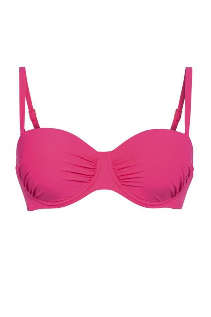 Κομψό, πρακτικό μπικίνι τοπ με μπανέλες. Φοριέται και ως strapless