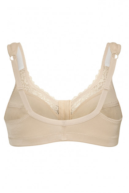 Σουτιέν χωρίς μπανέλες που κουμπώνει μπροστά και συγκρατεί το πλούσιο στήθος