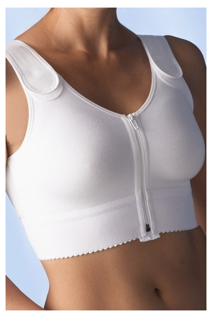 Cotton front fastening non-wired Postoperative/Compression bra