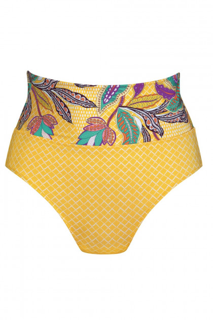 Κομψό σλιπ μαγιό που αναδιπλώνει. Σμιλεύει τη σιλουέτα. Aπό ύφασμα Xtra Life Lycra