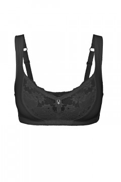 Nancy soft non-wired bra with lace on cups