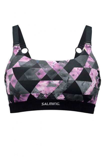 Μοντέρνο αθλητικό σουτιέν-μπουστάκι χωρίς μπανέλες με ενισχυμένες θήκες. Φοριέται & χιαστί