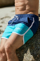 Men's swimsuit with drawstring and pockets