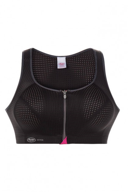 PERFORMACE OUTER TOP - Firm support sports top with front zip