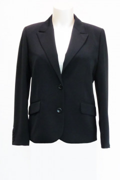 Black jacket with two buttons