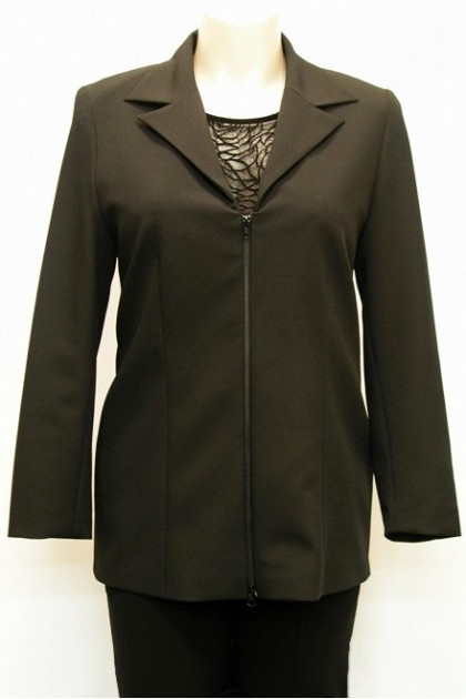 Timeless jacket with zipper and lapel