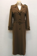 Classic long trench coat with belt