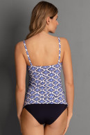 Elegant pregnancy nonwired tankini that can also be tied at the neck