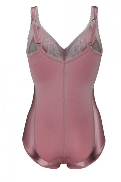 Κορμάκι χωρίς μπανέλες από ύφασμα σατεν και δαντέλα