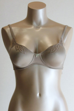 Underwired bra with distinctive lace on the décolleté
