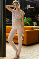 Comfortable pregnancy pajama pants made of excellent bamboo viscose fabric