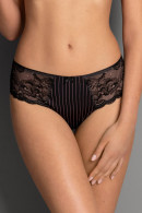 High-waist brief with lace on the front
