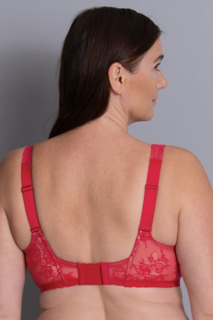 Lace wired big cup bra providing excellent fit