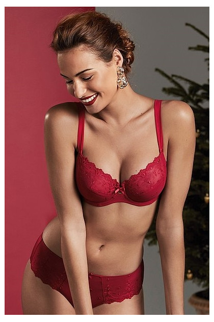 EDELWEISS - Romantic embroidered underwire bra