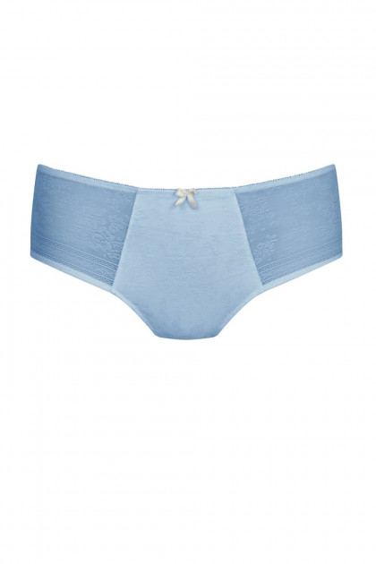 Romantic high-waisted slip made of durable lace and microfiber fabric