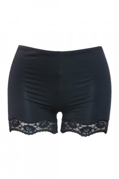 Panty with long leg decorated with fine lace. Made of durable and elastic fabric
